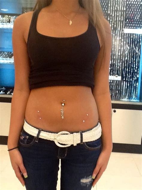 Image Result For Belly Ring With Crop Top Hip Piercings Hip Piercing Surface Piercing