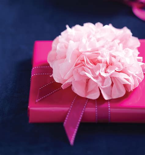 How To Make A Beautiful Floral Tissue Paper Bow