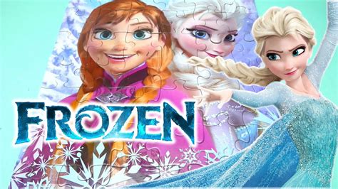 Disney Frozen Anna And Elsa Puzzle Game 48 Pieces Youtube