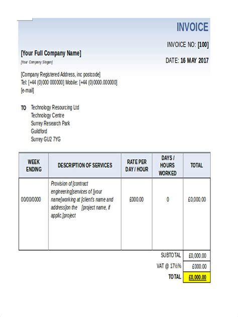 Free Sample Invoice Forms In Ms Excel Ms Word Pdf Hot Sex Picture