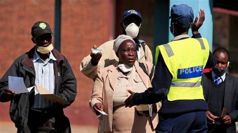 Zimbabwe Police Clear Streets Ahead Of Anti Government Protests Bbc News