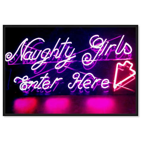 naughty girls wall art by oliver gal