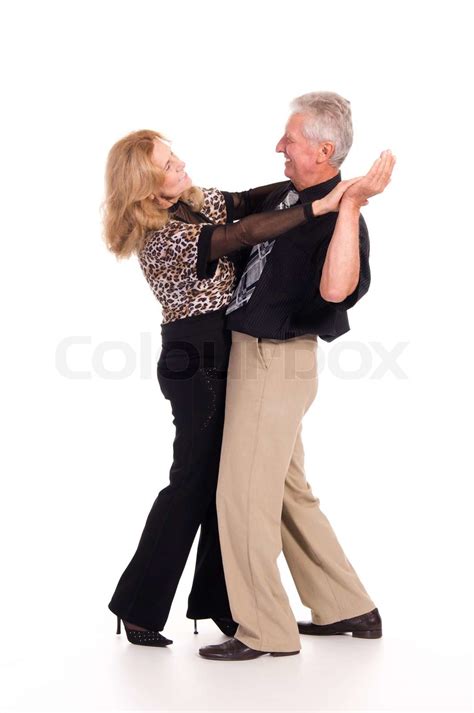 Old Couple Dancing Stock Image Colourbox