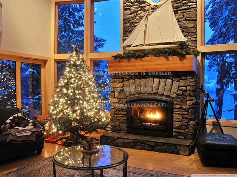 Christmas chimes are ringing in the air and indicating us that the mega event is coming nearer. Christmas Fireplace Cozy Warm Entertainment hd wallpaper ...