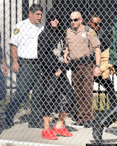 Justin Bieber Leaves Jail Waves To Fans Outside Of Correctional