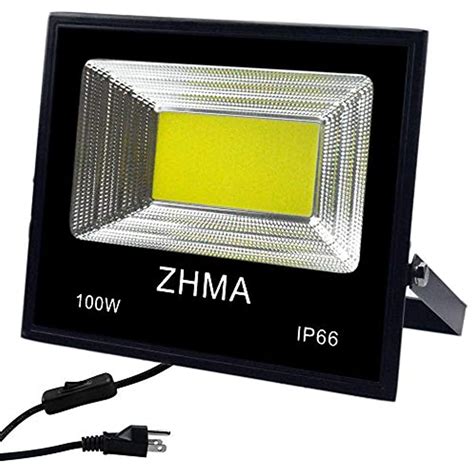 100w Led Flood Light Outdoor 6500k Outside Lights 9000lm