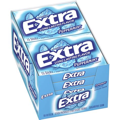 extra-peppermint-sugarfree-gum-15-count-pack-of-10-778894080544-ebay