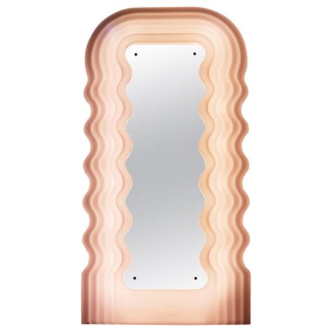 pink ‘ultrafragola mirror designed by ettore sottsass for poltronova italy for sale at 1stdibs