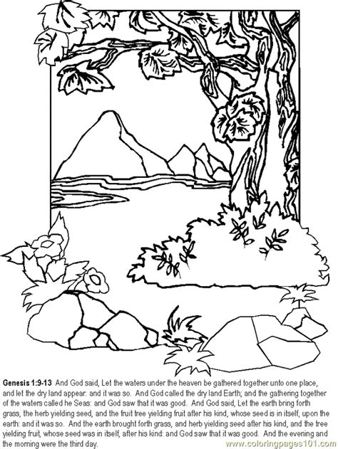 This is a huge one for little kids. Genesis(The Story of Creation) Coloring Page - Free ...
