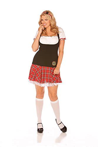 hot spot sexy frisky freshmen schoolgirl uniform adult roleplay costume 3x 4x plaid amazon
