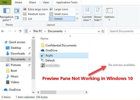 Fix Preview Pane Not Working In Windows 1087 Windows