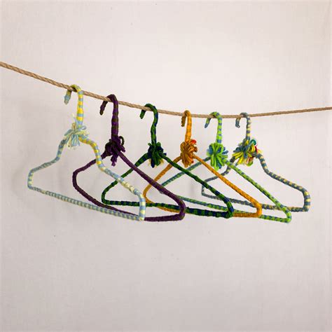 Vintage Crocheted Hangers Yarn Covered Clothes Hangers Etsy