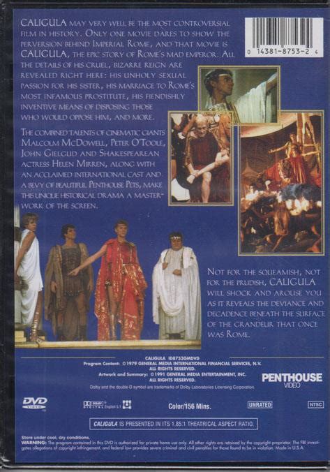 Caligula Unedited And Uncut 20th Anniversary Digitally Restored Edition
