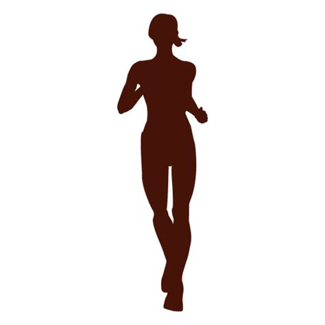 Jogging Recreation Woman Silhouette Transparent Png And Svg Vector File
