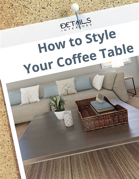 How To Style Your Coffee Table Interior Decorating Tip Sheets