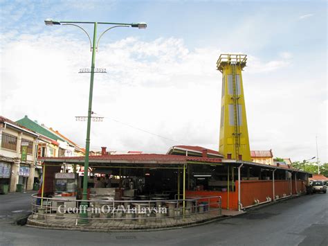 Note the two entrances located at the base of the two towers. Fire Station Lookout Tower (fmr) Kuching, Sarawak (#01 ...