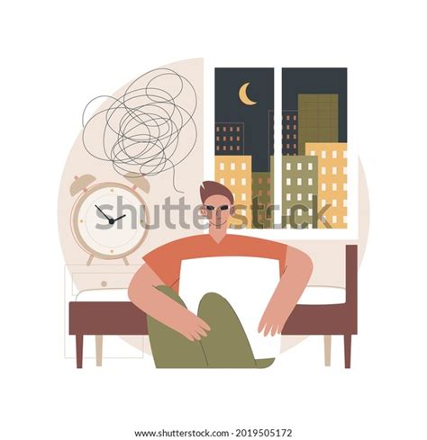 Sleep Disturbances Abstract Concept Vector Illustration Stock Vector