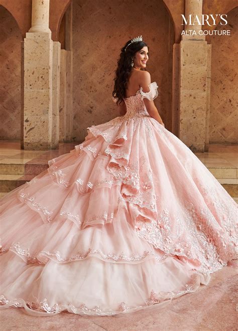 Off The Shoulder Lace Quinceañera Dress By Marys Bridal Mq3062
