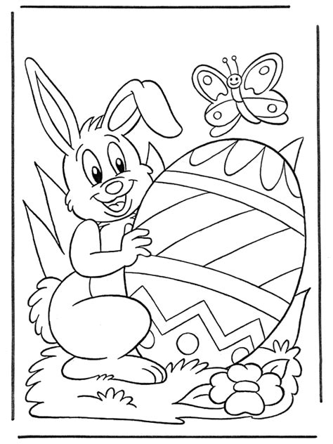 Colorea Tus Dibujos Dibujo De Conejo De Pascua Para Colorear