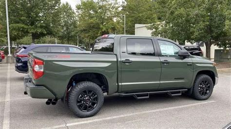First Look 2021 Toyota Tundra In Army Green On Many Trim Levels