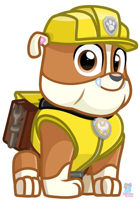 Paw Patrol Rubble Vector 6 By Rainboweeveede On Newgrounds In 2021