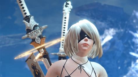 New Monster Hunter World Nier Automata Dlc Mod Allows You To Play As B