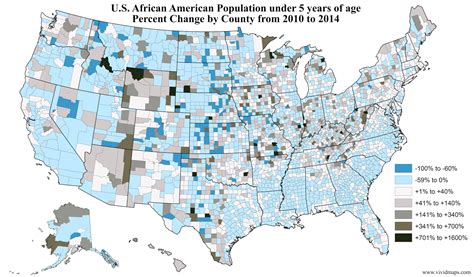Us African American Population Under 5 Years Of Age Percent Change By