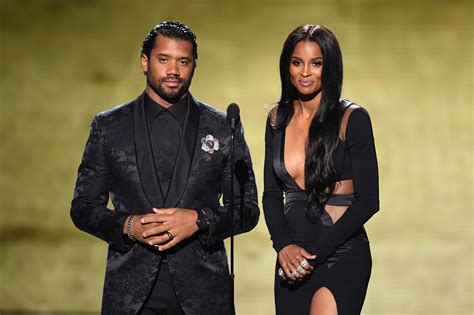 Photo Op Seahawks Qb Russell Wilson And Wife Ciara At Espys