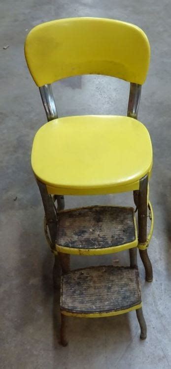 Check spelling or type a new query. VINTAGE YELLOW KITCHEN STEP STOOL/CHAIR