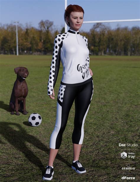 Dforce Soccer Mom Outfit For Genesis 8 Females Daz 3d
