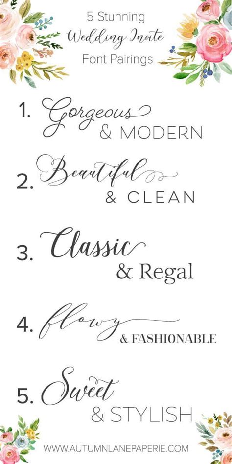 Font Crush Time Stunning Wedding Font Pairings For Save The Dates