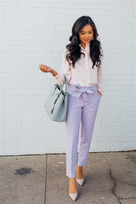 How To Style Lavender Pants For Spring Color And Chic