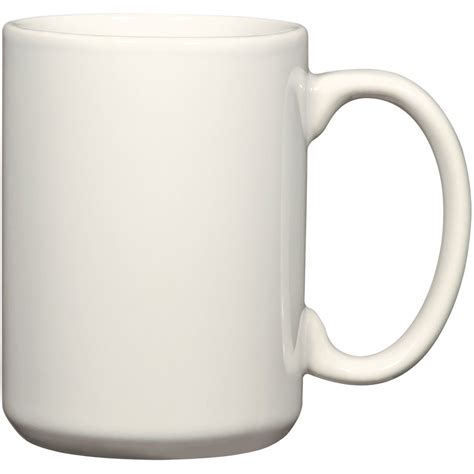 Promotional 15 Oz White El Grande Mugs With Custom Logo For 136 Ea