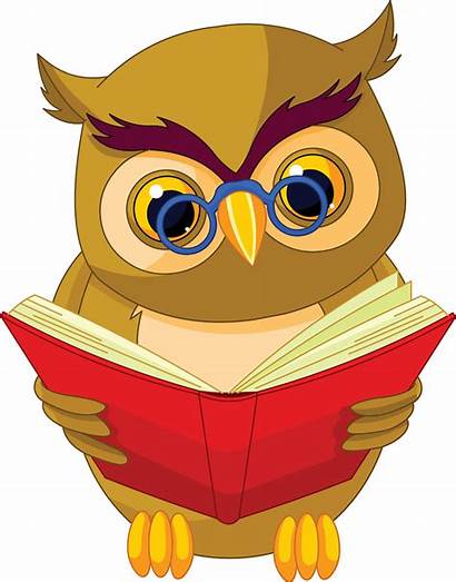 Center Owl Reading Nd Cartoon Clip Clipart