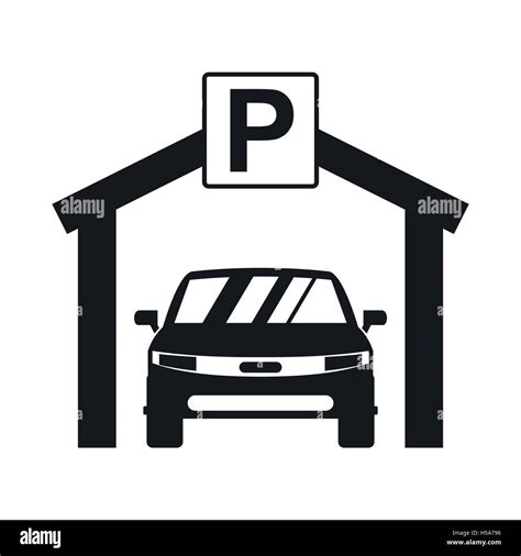 Car Parking Icon Simple Style Stock Vector Image And Art Alamy