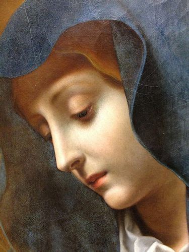 Carlo Dolci 1616 1687 Madonna Detail Portrait Painting