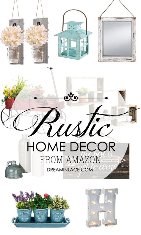 Update your interior style and decorate your home on a budget with these new affordable it's amazing what a few new home decor pieces can do and it's hard to stop at one when they're this. Affordable Rustic Home Decor from Amazon I DreaminLace.com