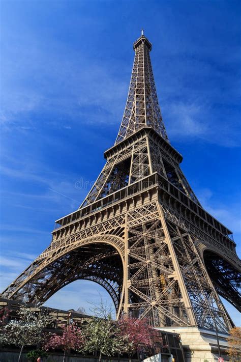 Eiffel Tower Paris Stock Image Image Of Metal Blue 53285639
