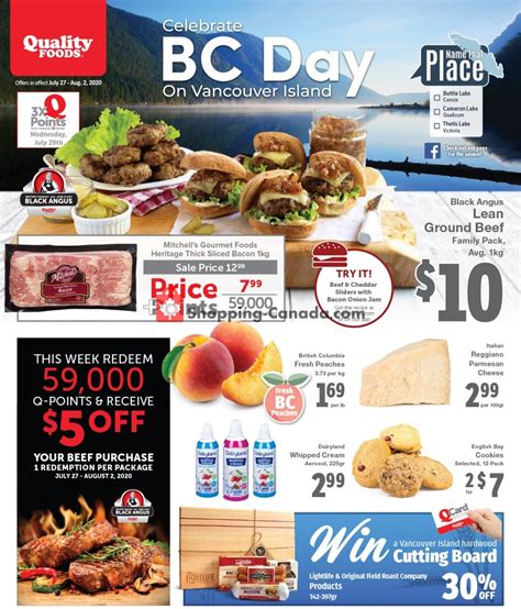 Quality Foods Canada Flyer Celebrate Bc Day July 27 August 2 2020 Shopping Canada
