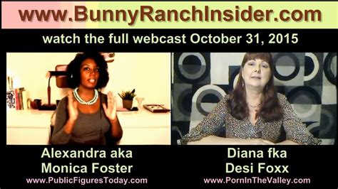 Diana Fka Desi Foxx Is The Bunny Ranch Brothel Insider October St Webcast Preview Youtube