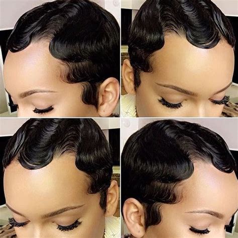 Black hair finger waves hairstyles i like that this black hair finger waves hairstyles is not your typical short hair with finger waves, but an updo with added curls draped to the side for more texture variation. 25 Finger Waves Styles: How To Create & Style Finger Waves