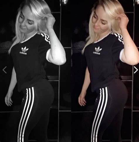 Sexy Girl In Adidas Shiny Sports