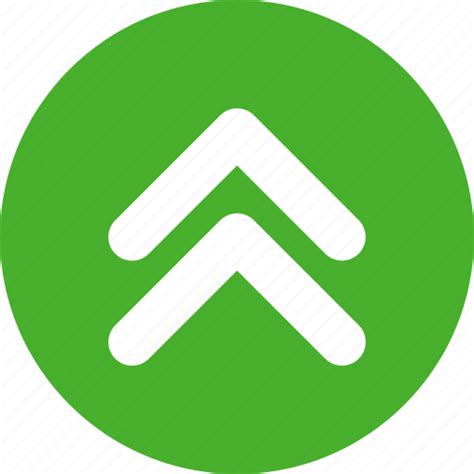 Arrow Direction Green Up Icon
