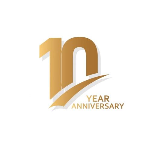 10 Year Anniversary Vector Design Images 10 Year Anniversary Vector