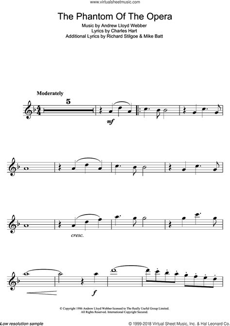 (pdf, mp3, midi, guitar pro, musescore, tuxguitar, lilypond, abc, ascii). Webber - The Phantom Of The Opera sheet music for flute solo