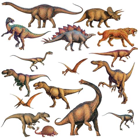 Dino prints for kids — stock vector image. Historia sobre los Dinosaurios