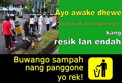 Slogan Kebersihan Lingkungan Bahasa Jawa Lakaran