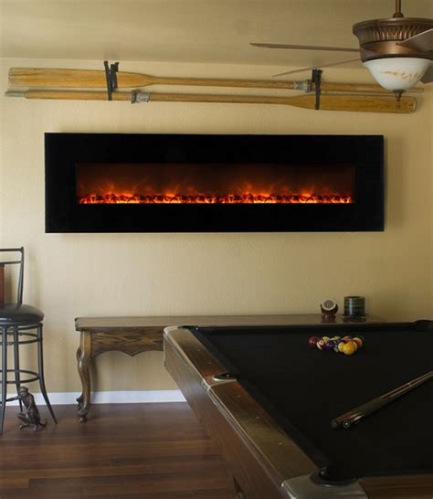 modern flames   wall mount linear electric fireplace