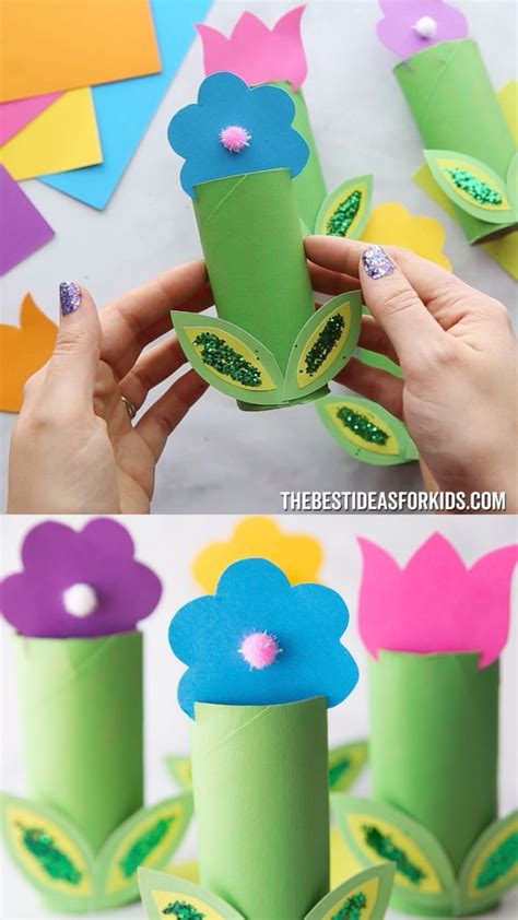 Toilet Paper Roll Flowers Craft Artofit