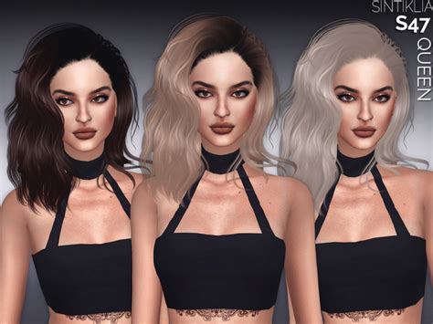 Hair S47 Queen By Sintiklia At Tsr Sims 4 Updates